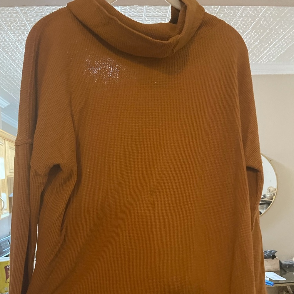 Anthropology burnt Orange sweater